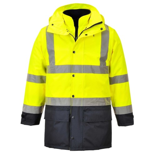 Portwest S768 Kurtka ostrzegawcza Executive 5 w 1 granatowo-seledynowy