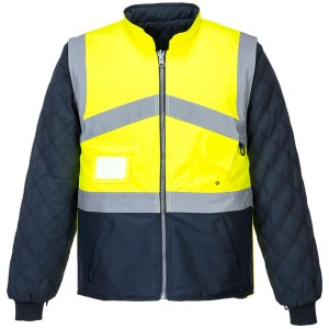 Portwest S769 Dwustronna kurtka ostrzegawcza kontrastowa granatowo-seledynow
