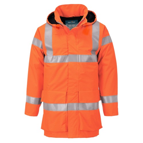 Kurtka przeciwdeszczowa ostrzegawcza Bizflame Multi Lite S774ORR4XL pomarańczowy 4XL