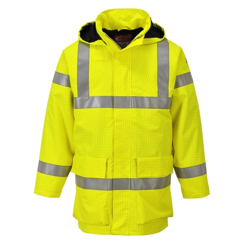 Portwest S774 Kurtka przeciwdeszczowa ostrzegawcza Bizflame Multi Lite żółty