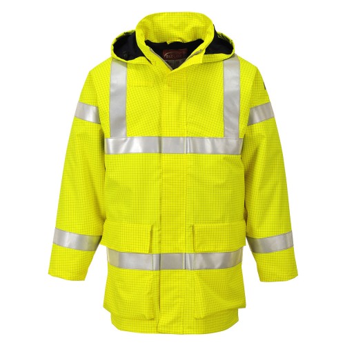 Kurtka przeciwdeszczowa ostrzegawcza Bizflame Multi Lite S774YER4XL żółty 4XL