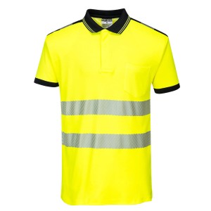 Portwest T180 Polówka ostrzegawcza PW3 czarno-żółty