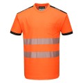 Portwest T181 T-Shirt ostrzegawczy PW3 czarno-pomarańczowy 1