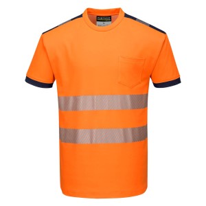 Portwest T181 T-Shirt ostrzegawczy PW3 granatowo-pomarańczowy