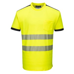 Portwest T181 T-Shirt ostrzegawczy PW3 czarno-żółty