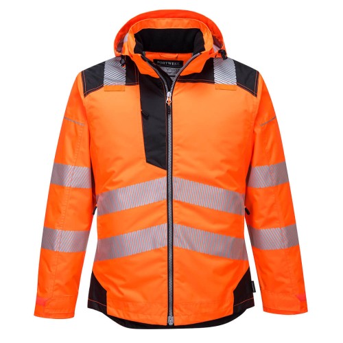 Portwest T400 Kurtka ostrzegawcza zimowa PW3 czarno-pomarańczowy