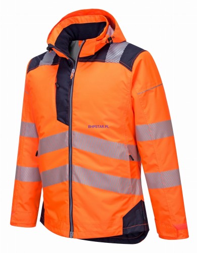 Portwest T400 Kurtka ostrzegawcza zimowa PW3 granatowo-pomarańczowy