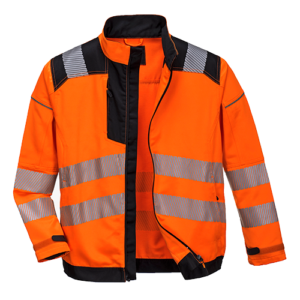 Portwest T402 Softshell ostrzegawczy PW3 pomarańczowy-czarny