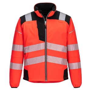 Portwest T402 Kurtka odblaskowa czerwono-czarna