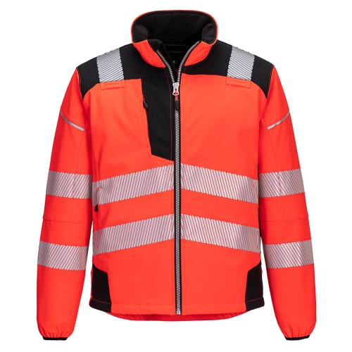 Portwest T402 Kurtka odblaskowa czerwono-czarna