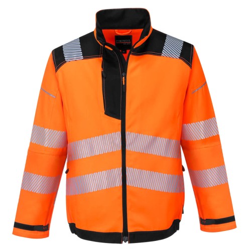 Portwest T500 Kurtka Ostrzegawcza PW3 czarno-pomarańczowy