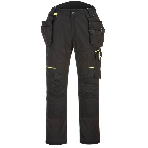 Portwest T706 Spodnie z kaburami WX3 Eco Stretch czarny