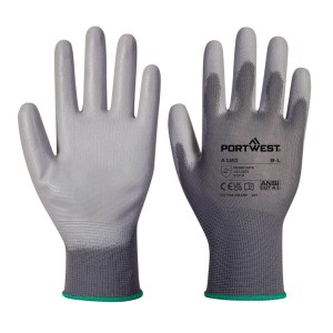 Portwest VB120G7R Rękawica powlekana PU do maszyn wydających-288 par szary