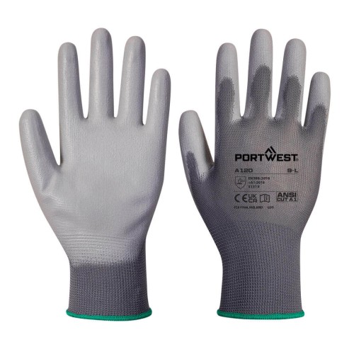 Portwest VB120G7R Rękawica powlekana PU do maszyn wydających-288 par szary