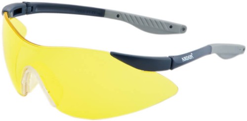 Okulary V7300 Ramki granatowe, szkła żółte, niezaparowujące, niezarysowujące, przeciwpoślizgowy nosek