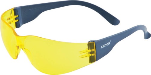 Okulary V9300 Ramki granatowe z poliwęglanu, szkła żółte, niezaparowujące, niezarysowujące