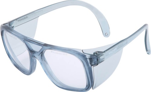Okulary V4000 Ramki niebieskie, szkła bezbarwne, niezaparowujące, niezarysowujące