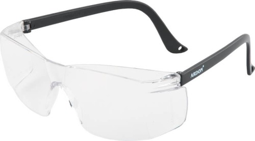 Okulary V3000 Ramki czarne, szkła bezbarwne, niezaparowujące, niezarysowujące