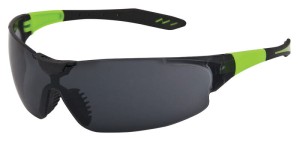 Okulary M4100 Zauszniki zielone i czarny wentylowany nosek, miękkie końcówki zauszników, niezaparowujące, niezarysowujące, bezbarwne szkła