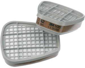 Filtr 3M 6055 Stężenie organicznych oparów i gazów, cena za 1 sztukę sprzedawane po 2 sztuki.