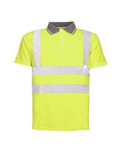 Ardon koszulka polo z krótkim rękawem REF201, HI-Viz żółta