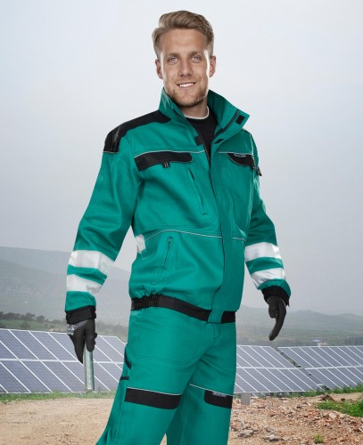 Bluza robocza z pasami odblaskowymi Ardon COOL TREND zielono-czarna