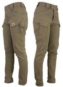 Spodnie softshellowe URG 734-Taktyczne bojówki khaki Elastyczne