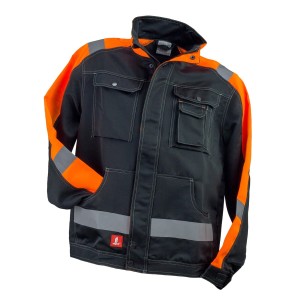 Bluza URG-914 czarno-pomarańczowa z odblaskami