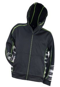 Bluza męska URG_922 czarna z kapturem