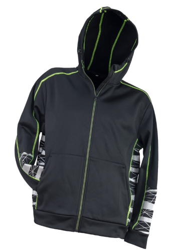 Bluza męska URG_922 czarna z kapturem