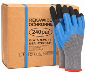 Rękawice lateksowe piankowe Urgent 1044/RwnylBi Foam/Ekstra wampirki