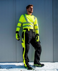 Spodnie do pasa zimowe Ardon NEON czarno-żółte