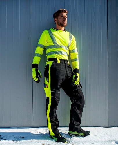 Spodnie do pasa zimowe Ardon NEON czarno-żółte