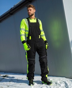Spodnie ogrodniczki zimowe Ardon NEON czarno-żółty