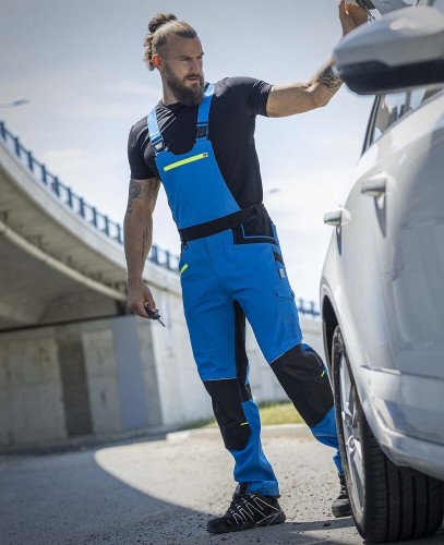 Spodnie ogrodniczki Ardon 4Xstretch niebieski