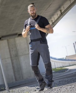 Spodnie ogrodniczki Ardon 4Xstretch ciemno szary