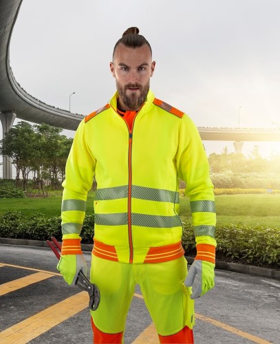 Bluza polarowa HiViz Ardon SIGNAL, seledynowa