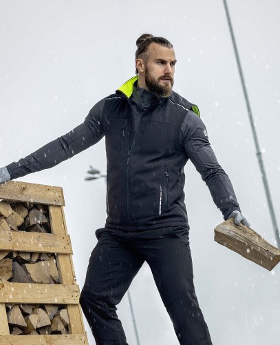 Kamizelka softshell Ardon VISION WINTER, czarno-żółta