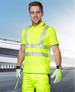 Ardon koszulka polo SIGNAL żółta, pasy odblaskowe