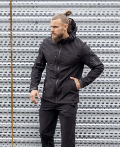 Kurtka softshell męska Ardon  SPIRIT, czarna