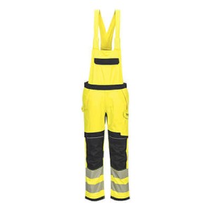 Trudnopalne ogrodniczki multiochronne Modaflame PW3 FR420YBR żółty/czarny