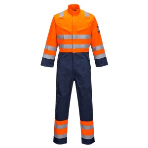 Portwest MV29 Kombinezon ostrzegawczy Modaflame RIS granatowo-pomarańczowy