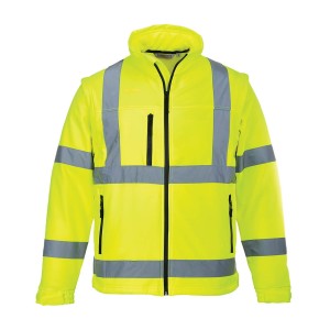 Portwest S428 Softshell ostrzegawczy (3 warstwy) żółty