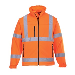Portwest S428 Softshell ostrzegawczy (3 warstwy) pomarańczowy