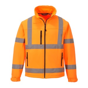 Portwest S424 Softshell ostrzegawczy Classic (3 warstwy) pomarańczowy