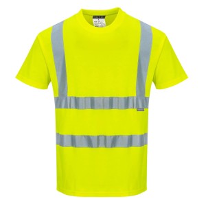 Portwest S170 T-Shirt ostrzegawczy Cotton Comfort żółty