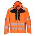 Portwest DX475OBR Softshell ostrzegawczy DX4 (3L) pomarańczowy/czarny