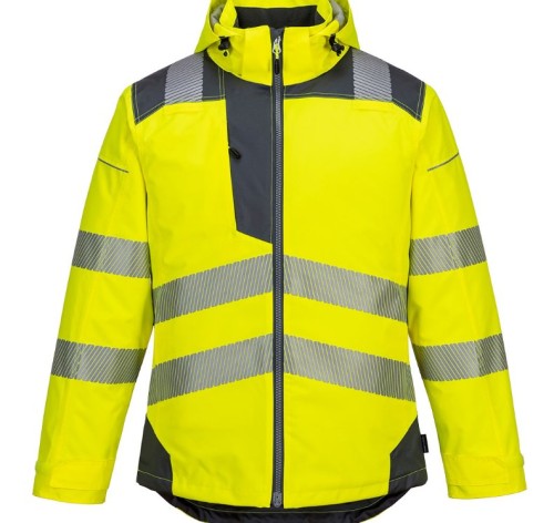 Portwest T400 Kurtka ostrzegawcza zimowa PW3 seledynowo-szara