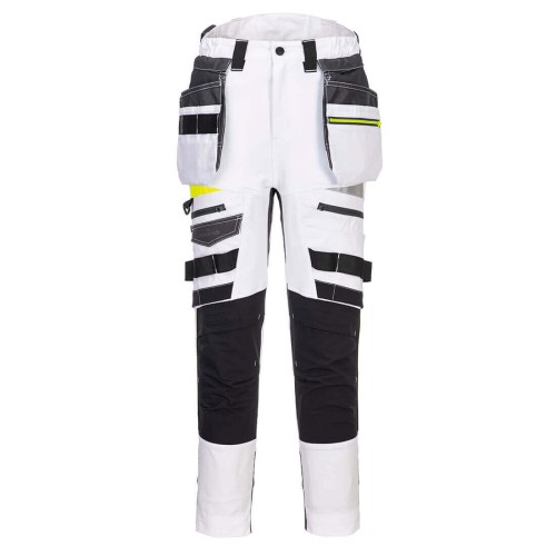 Portwest DX452WHR Damskie spodnie robocze DX4 z kaburami biały