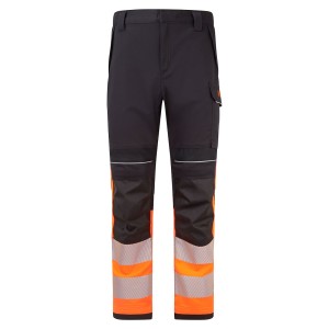Spodnie trudnopalne Modaflame Work PW3 klasa ostrzegawcza 1 FR451OBR pomarańczowy/czarny